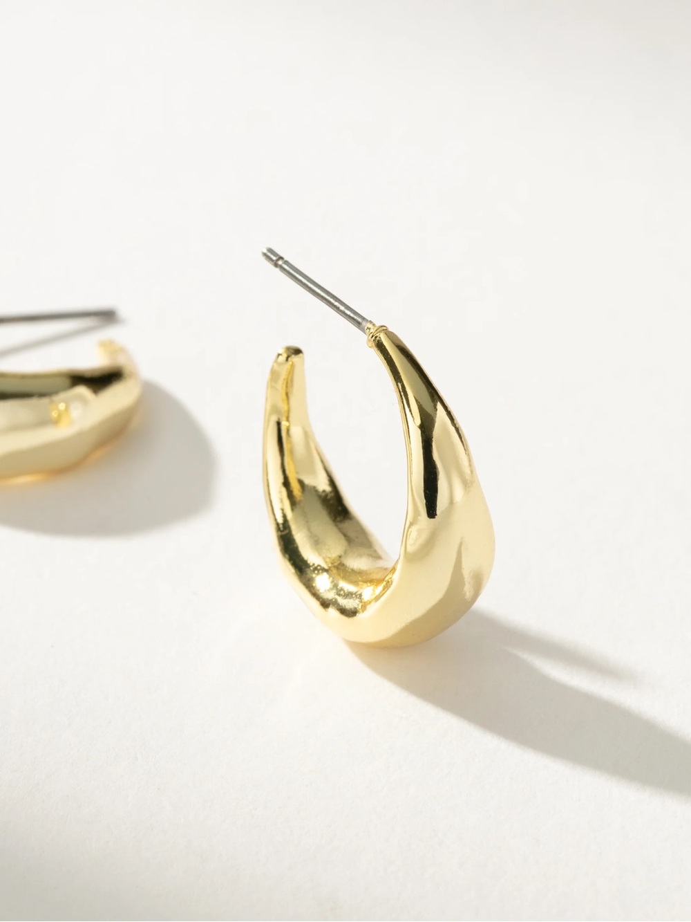 Uncommon James Textured Dome Hoop Earrings